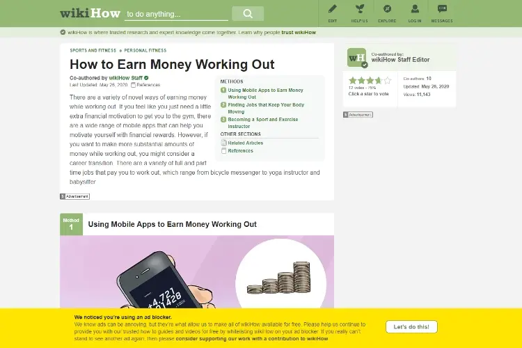 Make Free Money While Working Out
