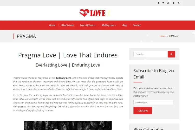 Pragma Love {  Enduring Love }