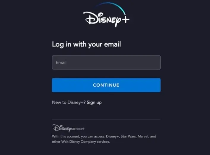 Launch your preferred browser on the PC. Then visit the Disney Plus website